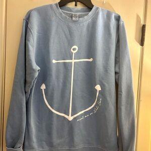 Blue Anchor Graphic Sweatshirt